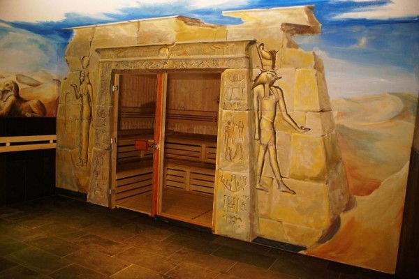 Egyptische muurschildering