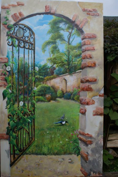 Romantische Engelse tuin met vogels.jpg